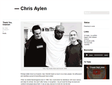 Tablet Screenshot of chrisaylen.com